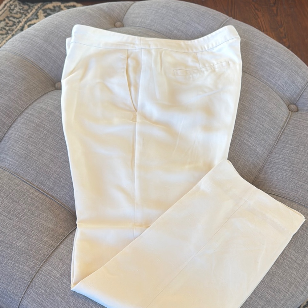 Lauren Ralph Lauren Cream Straight Leg Trousers